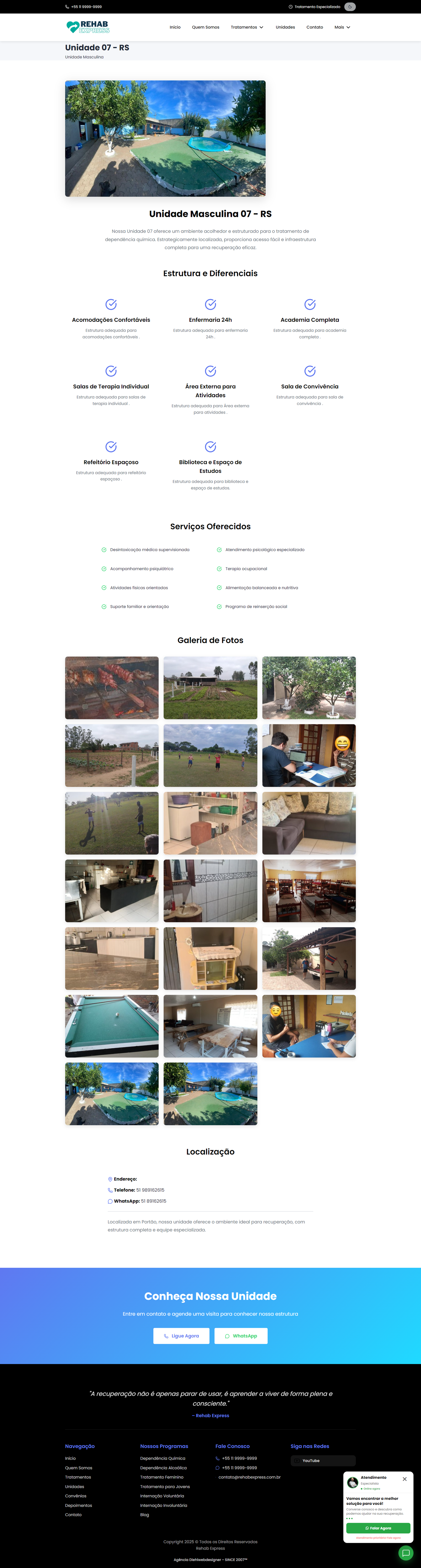 Miniatura do template Template Clínica Terapêutica + Admin