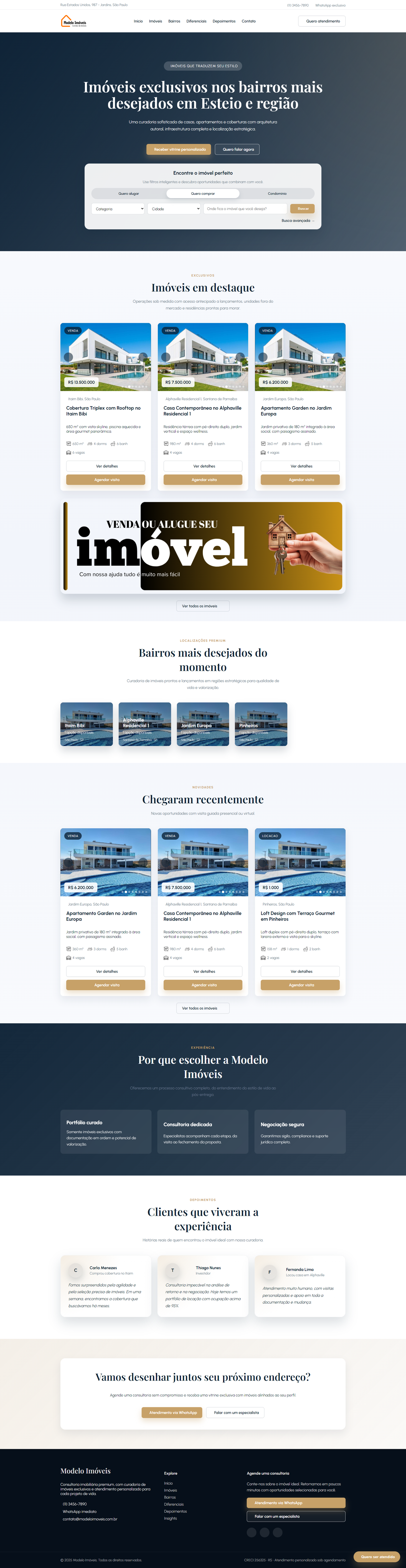 Miniatura do template Template Imobiliário Catálogo + Admin